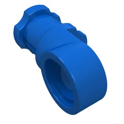 Technic Axle and Pin Connector Toggle Joint Smooth / Blue