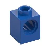 Technic Brick 1 x 1 with Pin Hole / Royal Blue