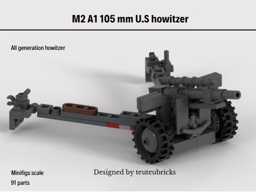 Lego M2 A1 105 mm Howitzer "M101"