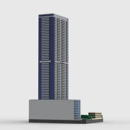 Panorama Tower at 1/650th Scale
