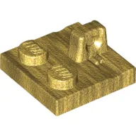 Hinge Plate 2 x 2 Locking with 1 Finger on Top / Pearl Gold