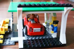 Mechanic with petrol station