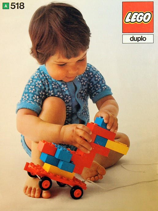 Lego Bricks, Half Bricks and Trolley