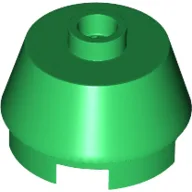 Brick Round 2 x 2 Truncated Cone / Green