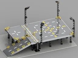 Space Landing Pad with Monorail