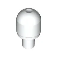 Light Cover 1 x 1 Round with Internal Bar / Bionicle Barraki Eye / White