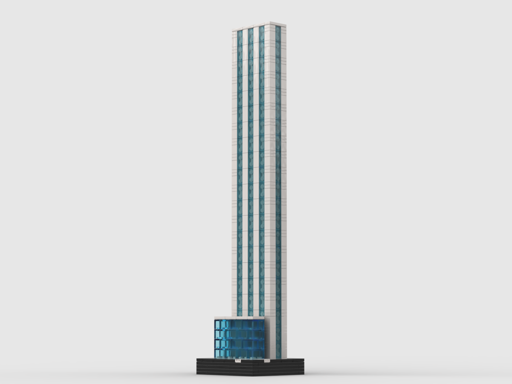 Lego 100 West 53rd Street at 1/650th Scale