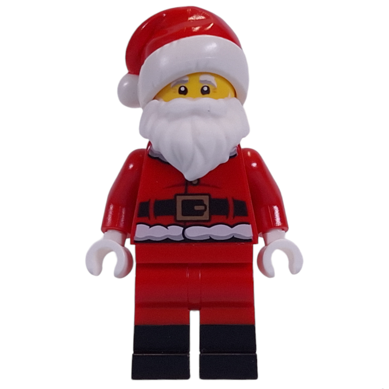 Lego Santa, Black Boots, 3626cpr3560 Head, 10164 Hat