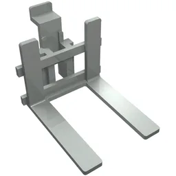 Forklift Forks, Wide / Light Gray