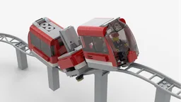 Roller Coaster Train with Cladding