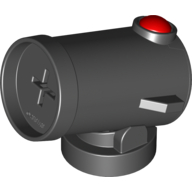 Lego Duplo Cannon Shooting with Axle Hole and Red Firing Button / Black