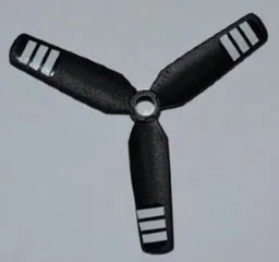 Propeller 3 Blade 9 Diameter with White Stripes Pattern (Stickers) - Set 7643