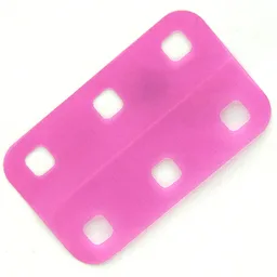 Clikits Rectangle 5 x 8.5 with Rounded Corners and 6 Holes / Trans-Light Blue