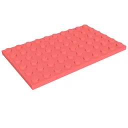 Plate 6 x 10 / Coral