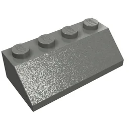 Brick Sloped 45° 2 x 4 / Dark Bluish Gray