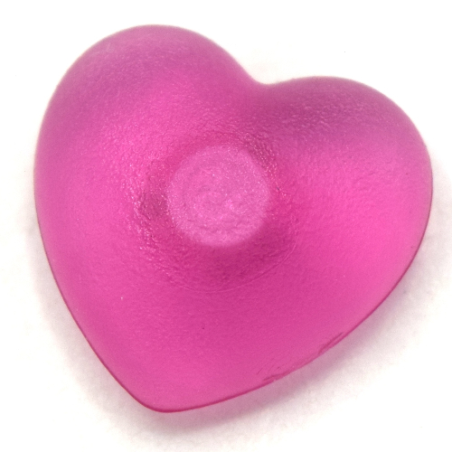 Lego Clikits Icon, Heart 2 x 2 Large with Pin / Trans-Dark Pink