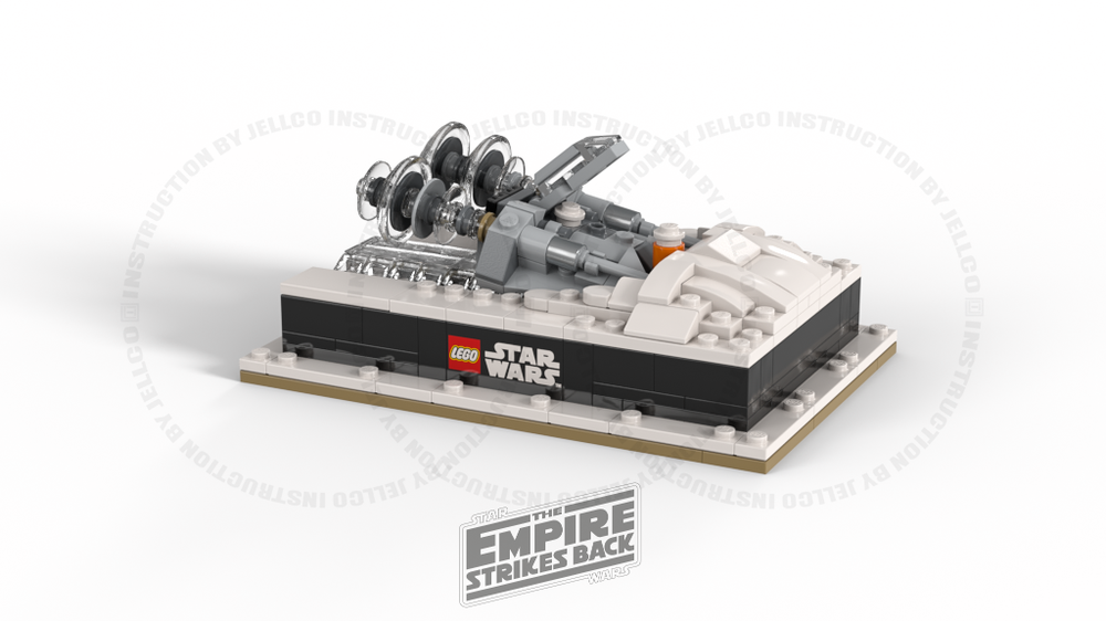 Lego Micro Diorama : Downed Snowspeeder