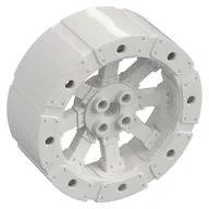 Wheel Wagon Viking with 12 Holes [7 Studs Diameter] / White
