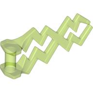 Lego Wave / Lightning Angular, Double / Trans-Bright Green