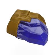 Lego Rock, Jewel in Pearl Gold Holder pattern / Trans-Purple