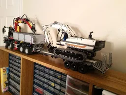 Lowboy trailer