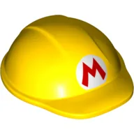 Nintendo Figure, Hard Hat / Construction Helmet, Large with Mario Logo / Yellow