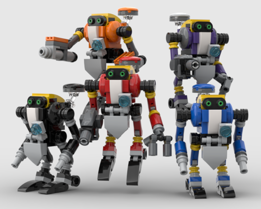 Lego E-100 Series Robots - Sonic Adventure (Modified from drewbones00)