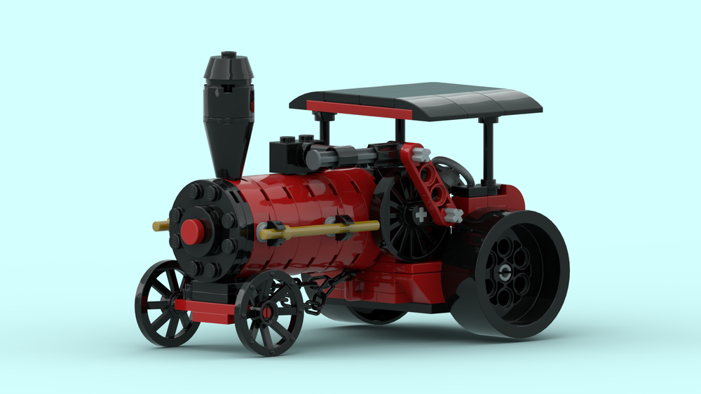 Lego Steam Traction Engine - Minifig Scale
