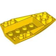 Brick Wedged, Curved Inverted 6 x 4 / Yellow