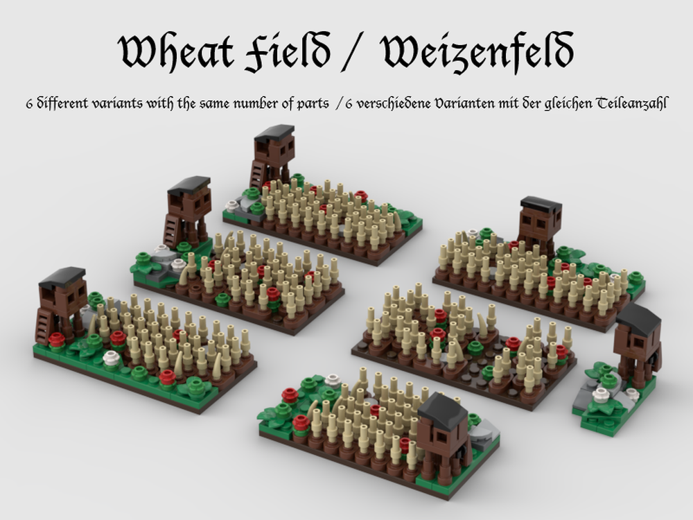 Lego Wheat Field - Expansion for Mini Blaustein Castle
