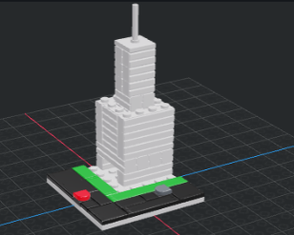 Lego Nano Skyscraper build 1