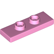 Lego Plate Special 1 x 3 with 2 Studs with Groove and Inside Stud Holder (Jumper) / Bright Pink