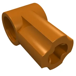 Technic Axle and Pin Connector Angled #1 / Dark Orange