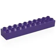 Duplo Brick 2 x 10 / Dark Purple