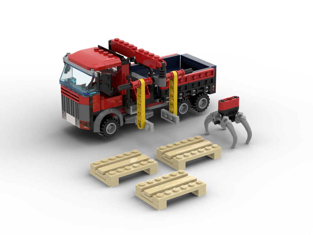 Lego LKW mit Ladekran