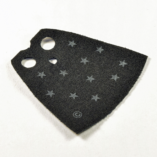 Lego Neckwear Cape, Standard with Star Print [Traditional Starched Fabric] / Black
