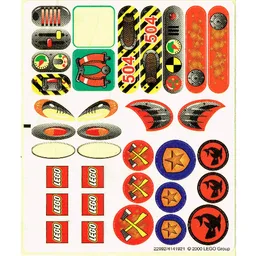Sticker Sheet 2 for Sets 2914-1, 2947-1