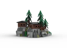 Swiss Cliff Chalets – Mini Architecture Model