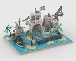 Pirates Diorama - Display for set 10320 - Eldorado Fortress