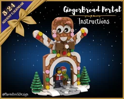 Lego Christmas GingerBread Portal MOC - Winter Village Advent Calendar
