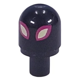 Light Cover with Internal Bar / Bionicle Barraki Eye with Dark Purple/Bright Light Yellow Eye Print