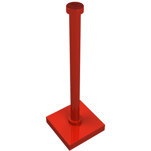 Lego Tile Special 2 x 2 with Bar and Stud / Red