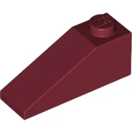 Brick Sloped 33° 3 x 1 / Dark Red
