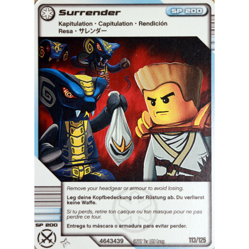 Lego Trading Card, Ninjago Deck #2: 113 - Surrender - International Version / [No Color/Any Color]