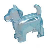 Lego Animal, Dog Pup with Tail / Opal Trans-Light Blue