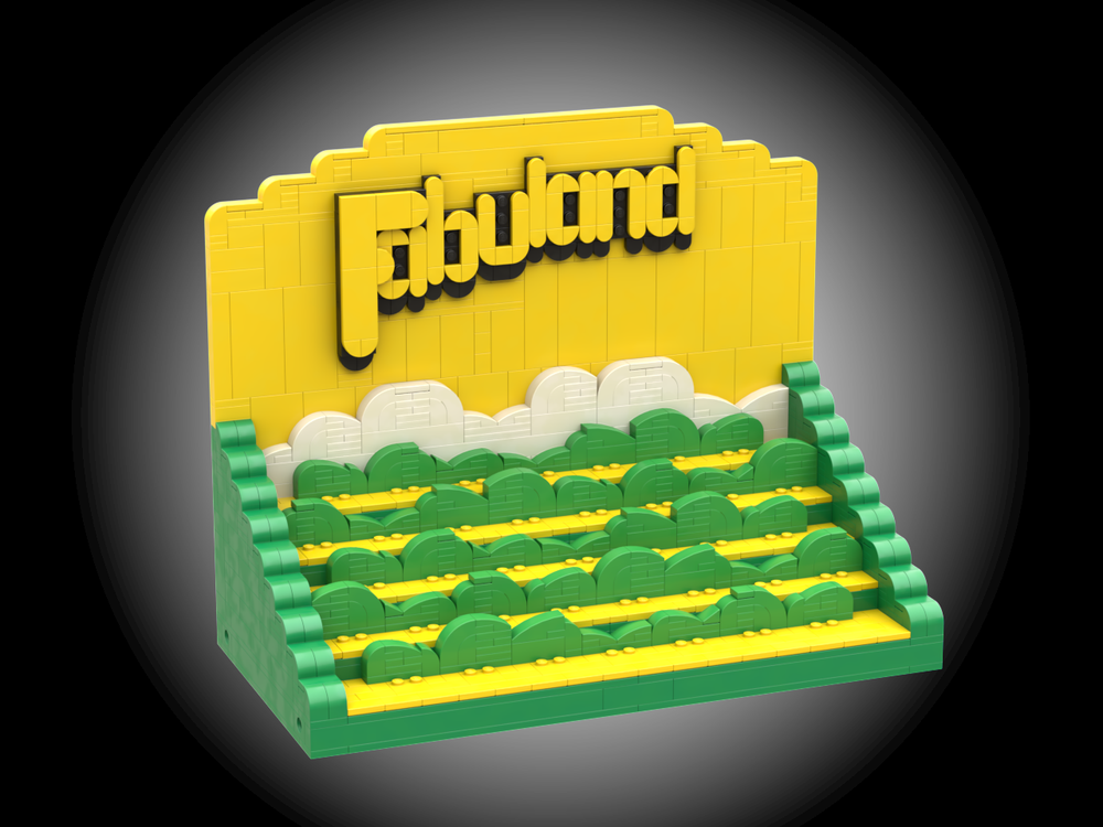 Lego Fabuland Minifig Display Stand Yellow