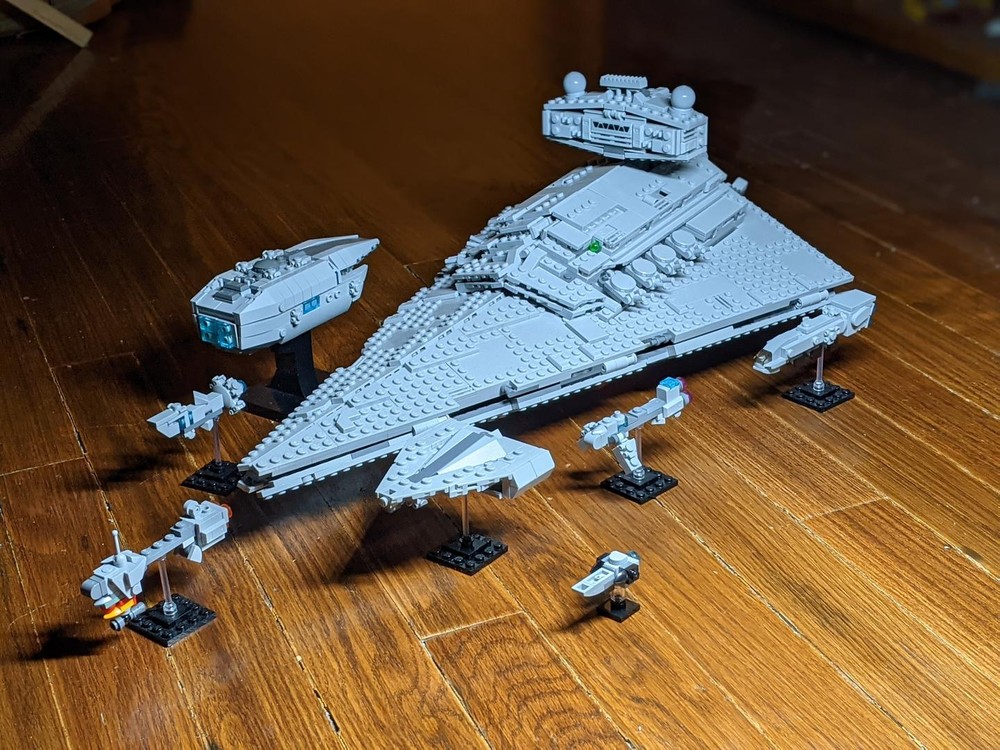 Lego Imperial Escort Fleet 1:3300 - Companion MOC to 75394 ISD