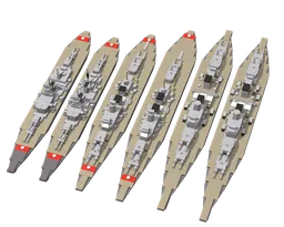 1:560 Scale H-class Battleships