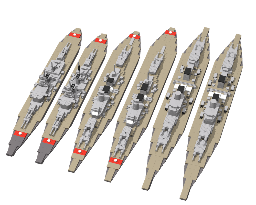 Lego 1:560 Scale H-class Battleships