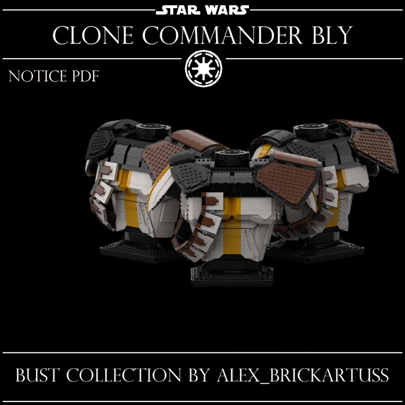 Lego Bust Clone Commander Bly